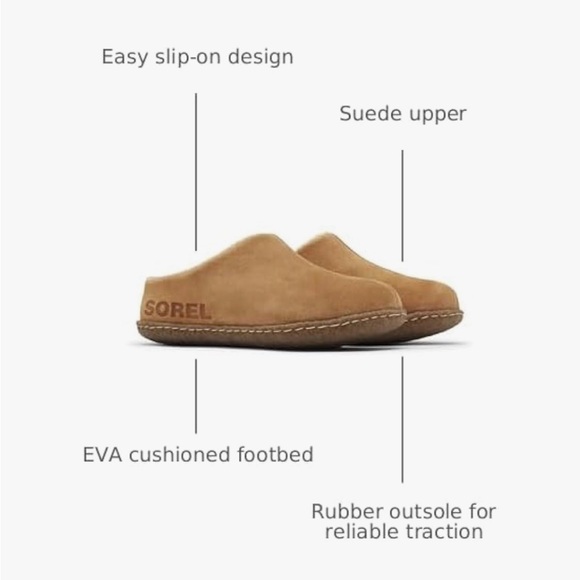 Sorel Brown Suede Slip-Ons NWT - Picture 4 of 8